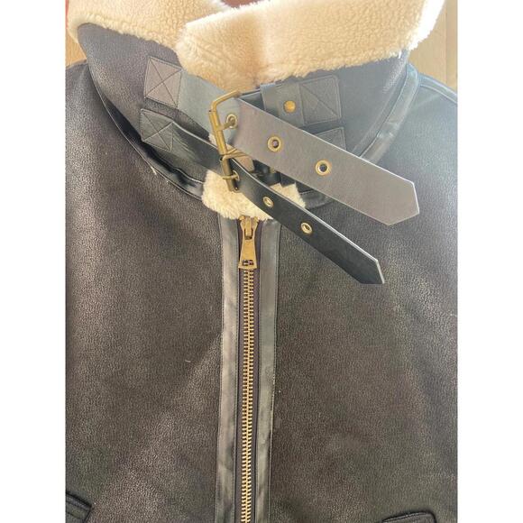 Böhme Faux Shearling Vest with Buckle Collar - XL - Picture 3 of 4